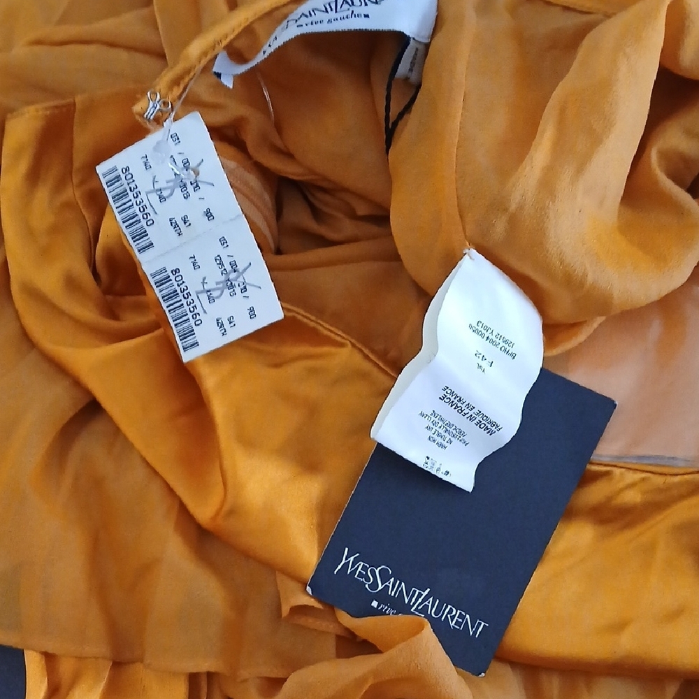 Vintage But NWT Tom Ford For YSL Spring Summer 2004  Collection Silk Blend Skirt - Picture 5 of 7